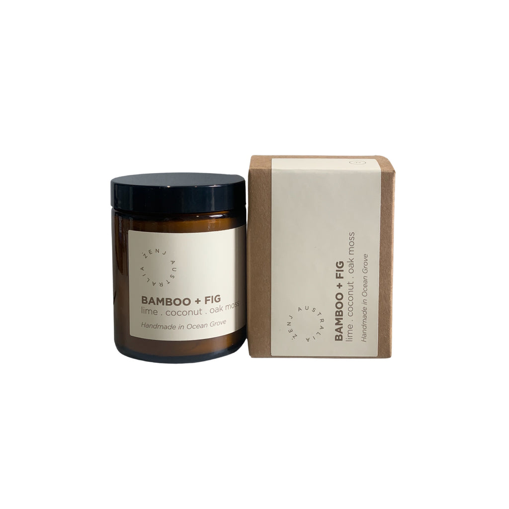 Zenj Candle - Bamboo & Fig 175ml - Product Image