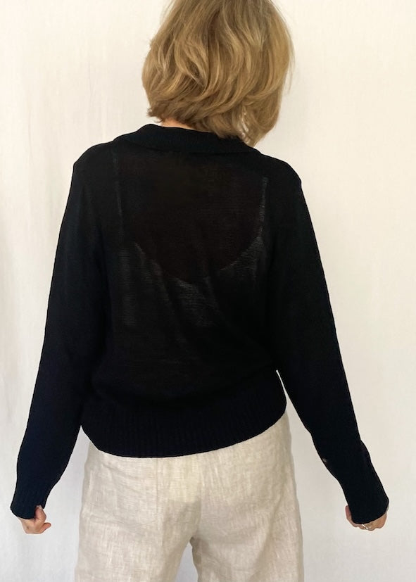 Sophia Cardigan - Black - Product Image