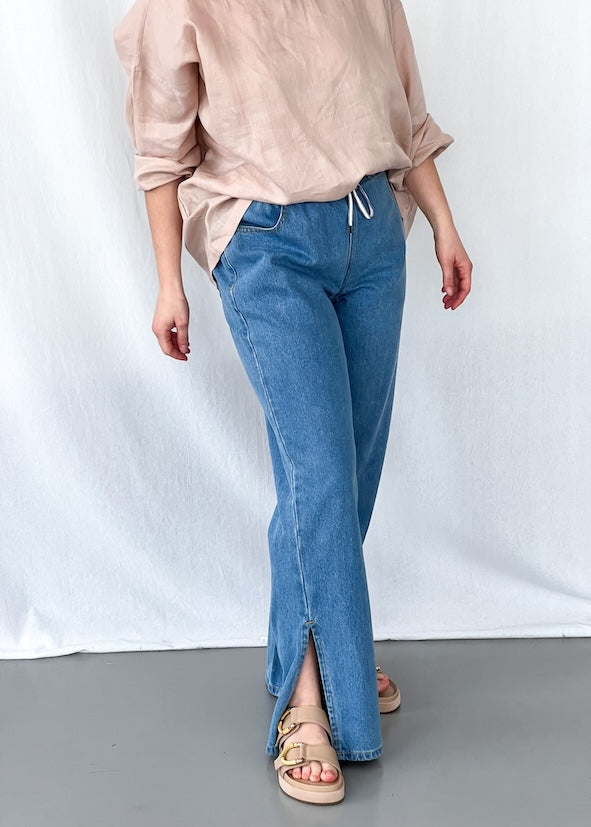 Damsel Split Leg Jeans - Product Image