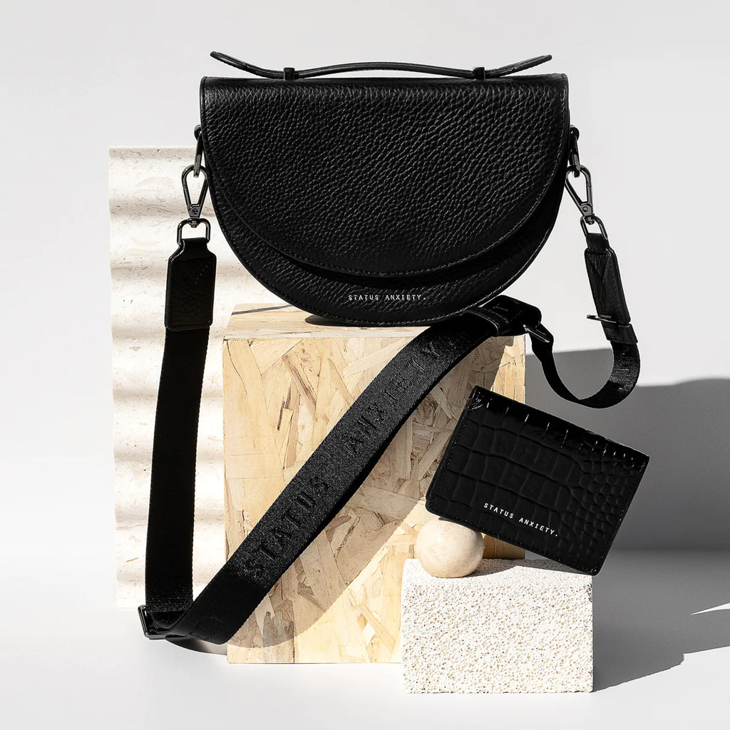 All Nighter with Webbed Strap - Black - Product Image