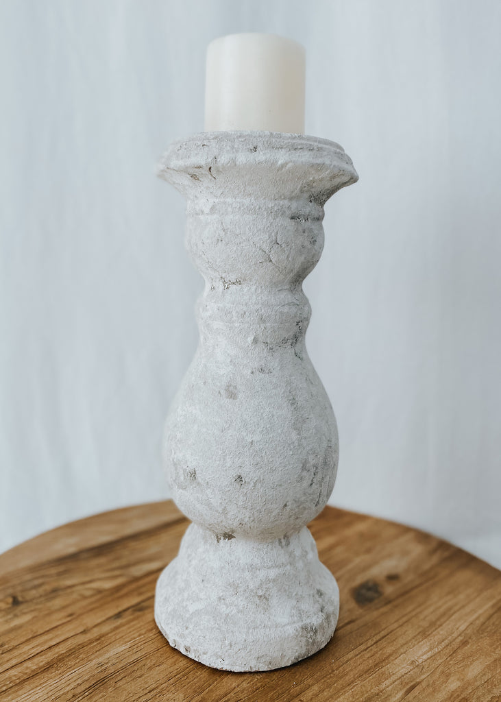 Pratt Concrete Candle Holder - Large - Product Image