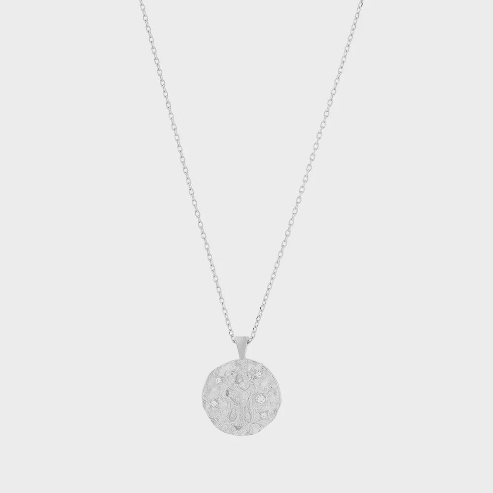 Emmanuelle Coin Necklace - Silver - Product Image