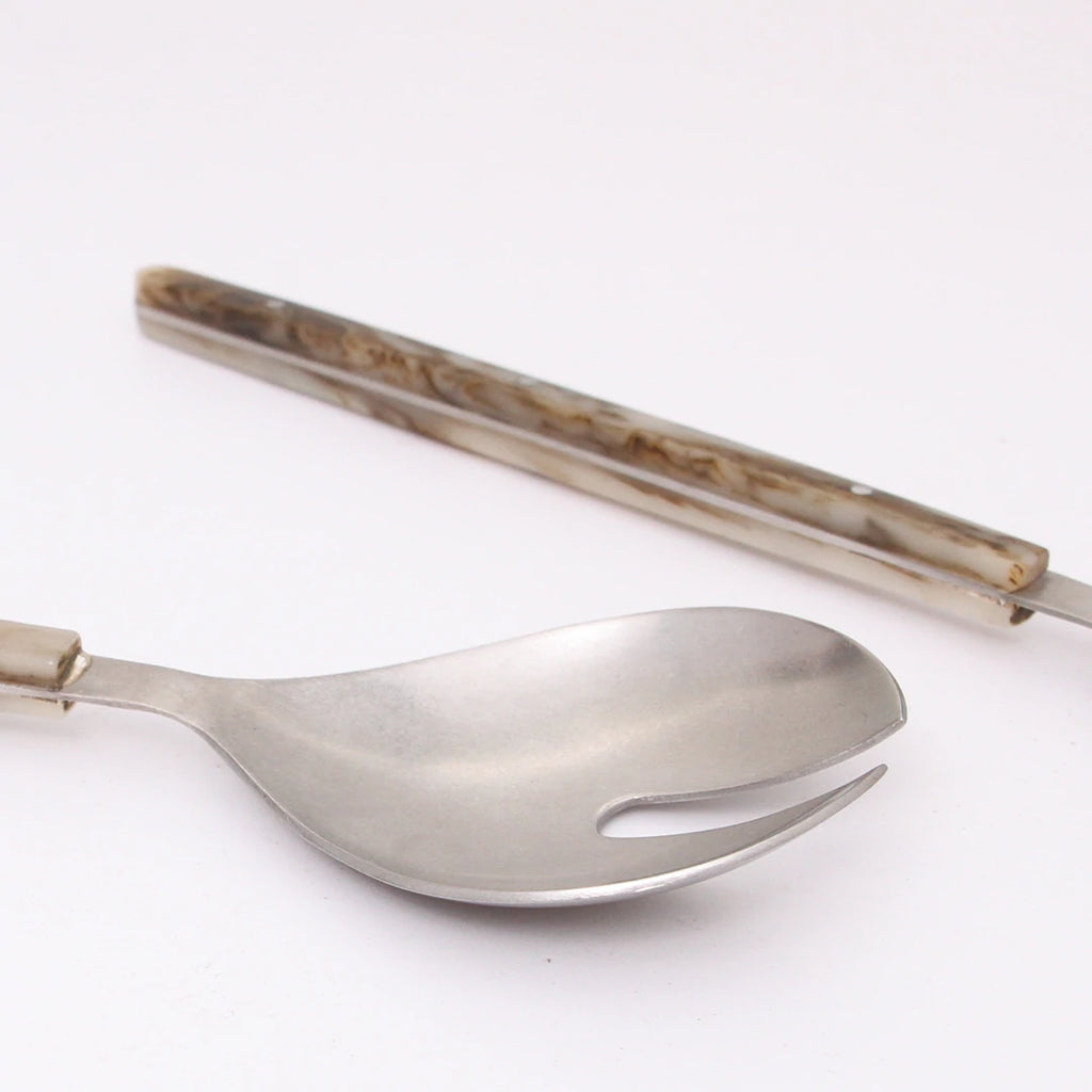 Scout Salad Servers - Tortoise - Product Image