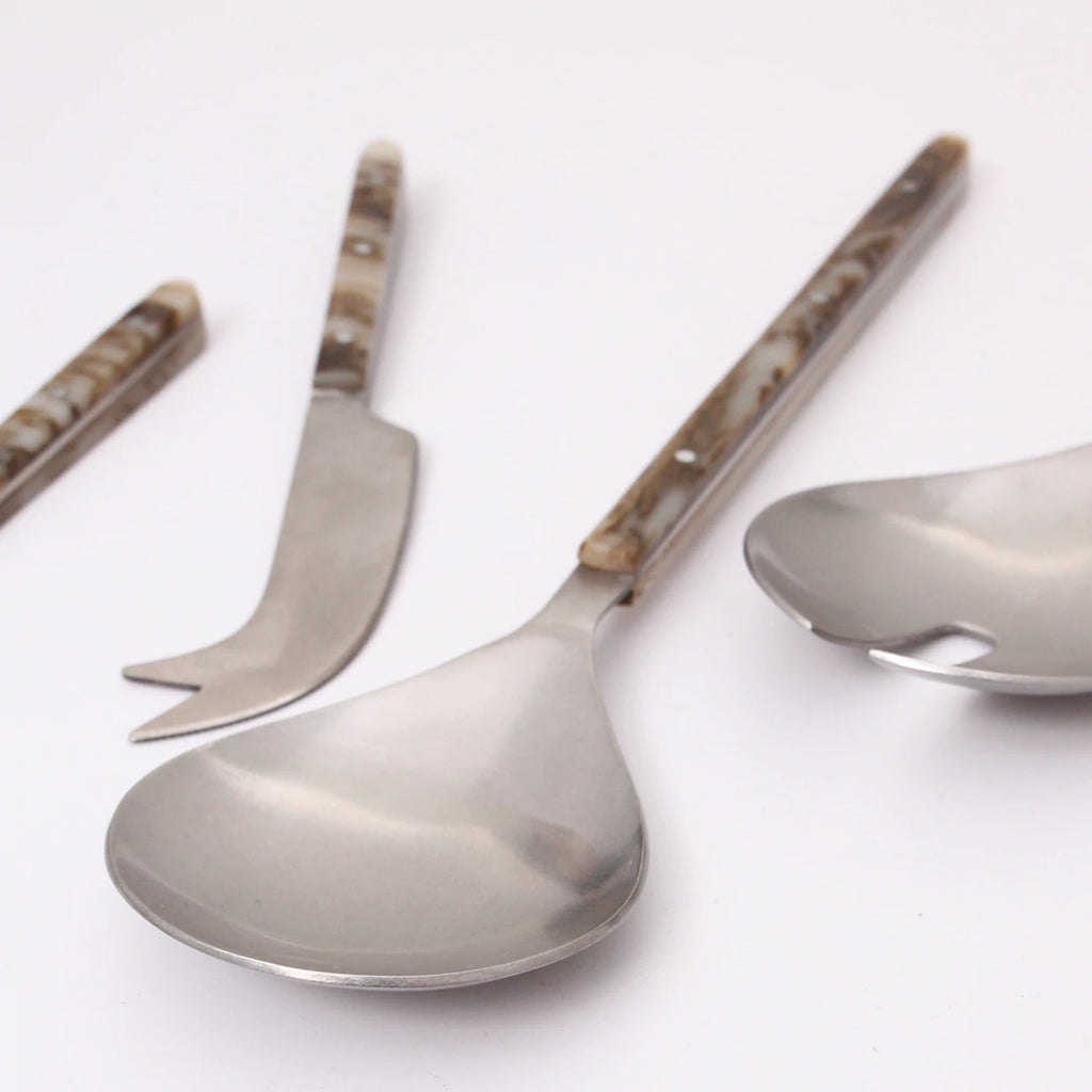 Scout Salad Servers - Tortoise - Product Image