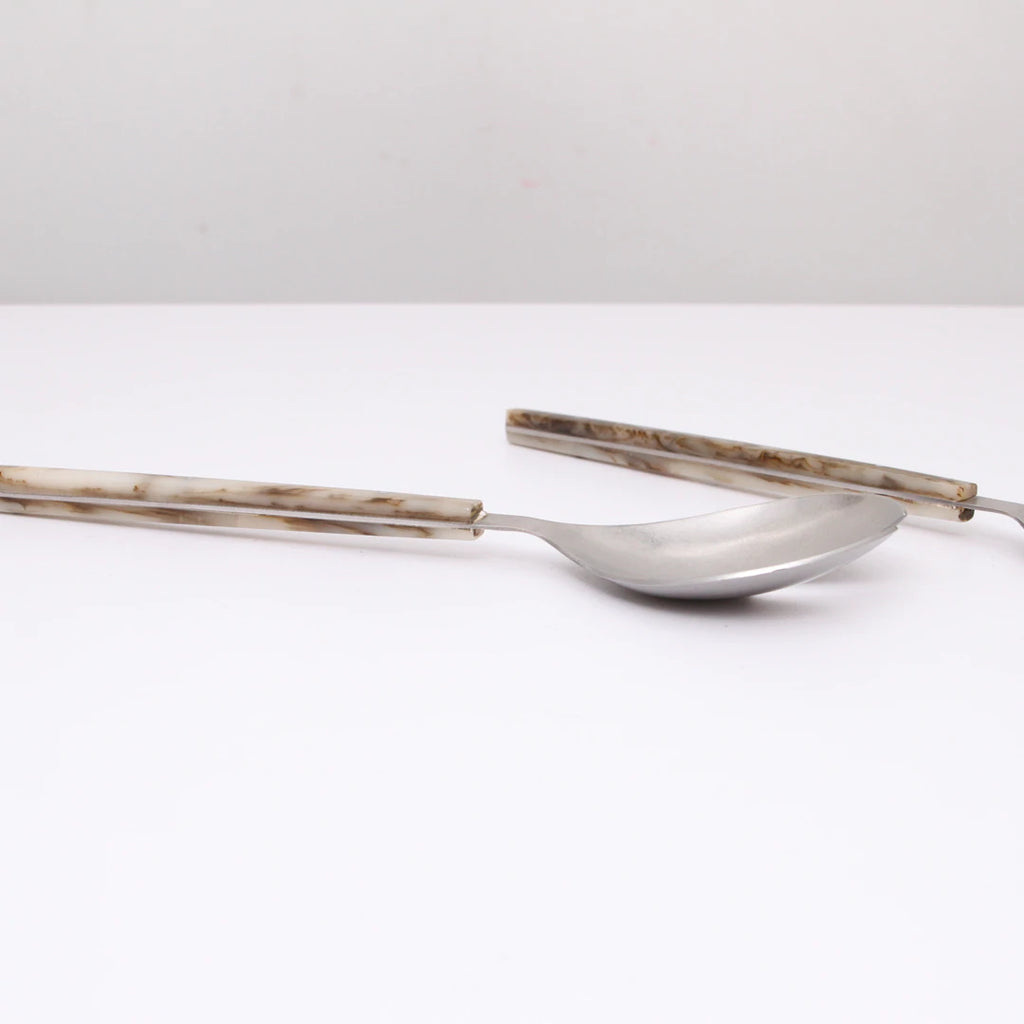 Scout Salad Servers - Tortoise - Product Image